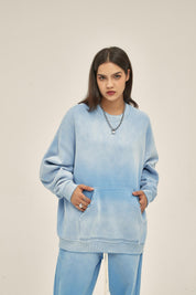 360G Dyed Distressed Women Sweatshirt