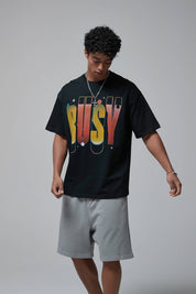 Busy Print Loose Men T-Shirt