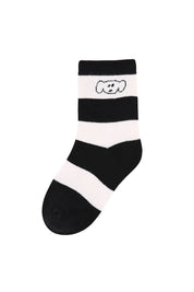 Black And White Lines Kids Socks