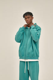 350G Fleece Zip Men Hoodie