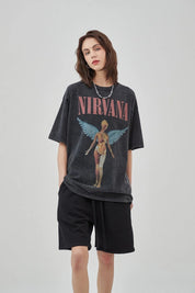 Nirvana Band Print Women T-Shirt