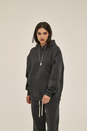 350G Loose Fleece Women Hoodie