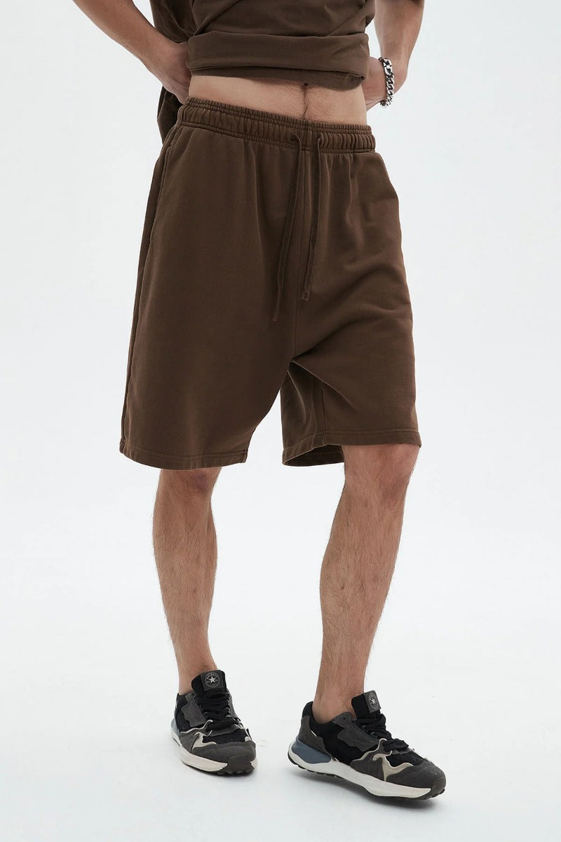 420G Loose Drawstring Track Men Shorts