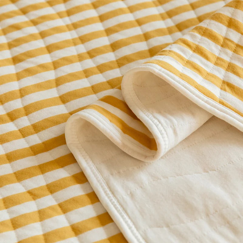 100% Cotton Striped Summer Quilt