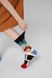 Abstract Pattern Women Socks