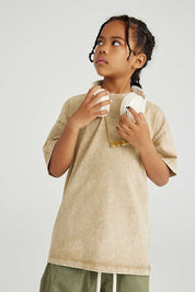 270G Washed Distressed Kids T-Shirt