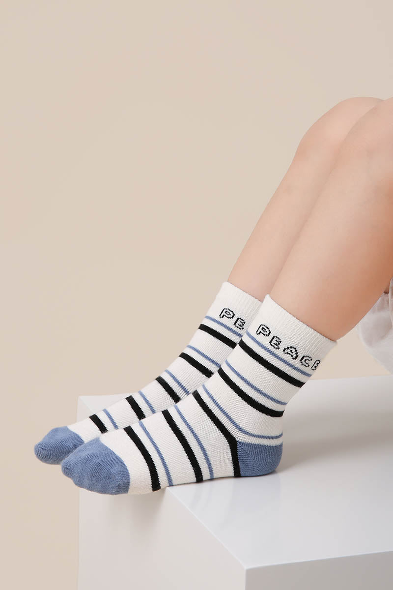 Graphic Letter Children Socks