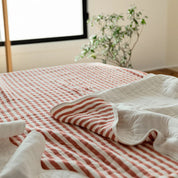 100% Cotton Striped Summer Quilt