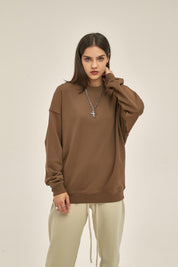 400G Heavyweight Women Long Sleeved Sweatshirt