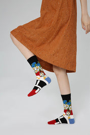 Abstract Pattern Women Socks