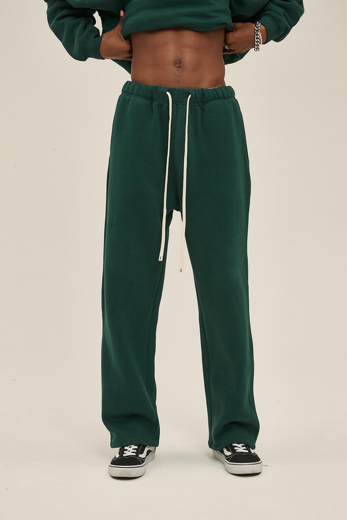 350G Fleece Loose Sports Men Pants