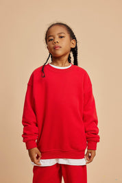 365G Fleece Crew Neck Kids Sweatshirt