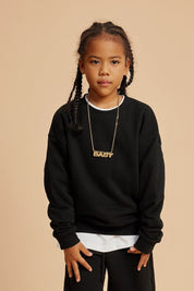 365G Fleece Crew Neck Kids Sweatshirt