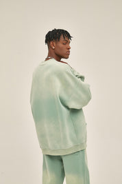 360G Dyed Distressed Men Sweatshirt