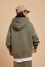 355G Fleece Washed Distressed Kids Hoodie