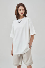 385G Loose Cotton Women T-shirt