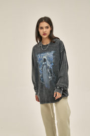 250G Berserk Print Women Long-Sleeved Sweatshirt