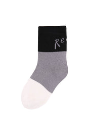 Black And White Lines Kids Socks