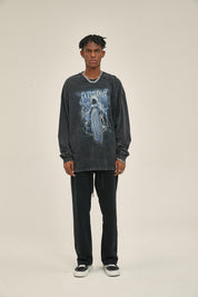 250G Berserk Print Men Long-Sleeved Sweatshirt