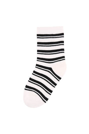 Black And White Lines Kids Socks