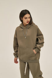 350G Loose Fleece Women Hoodie