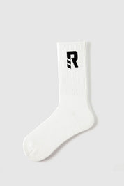 Letter R Printed Men Socks