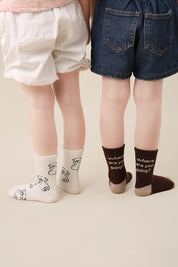 Line Puppy Kids Socks