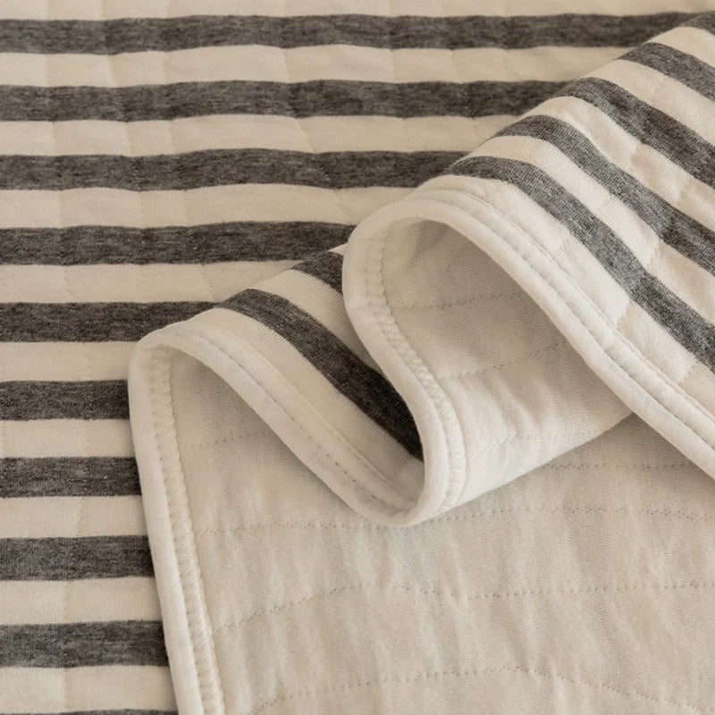 100% Cotton Striped Summer Quilt