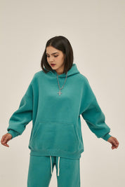 350G Loose Fleece Women Hoodie