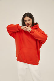 350G Loose Fleece Women Hoodie