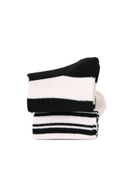 Black And White Lines Kids Socks