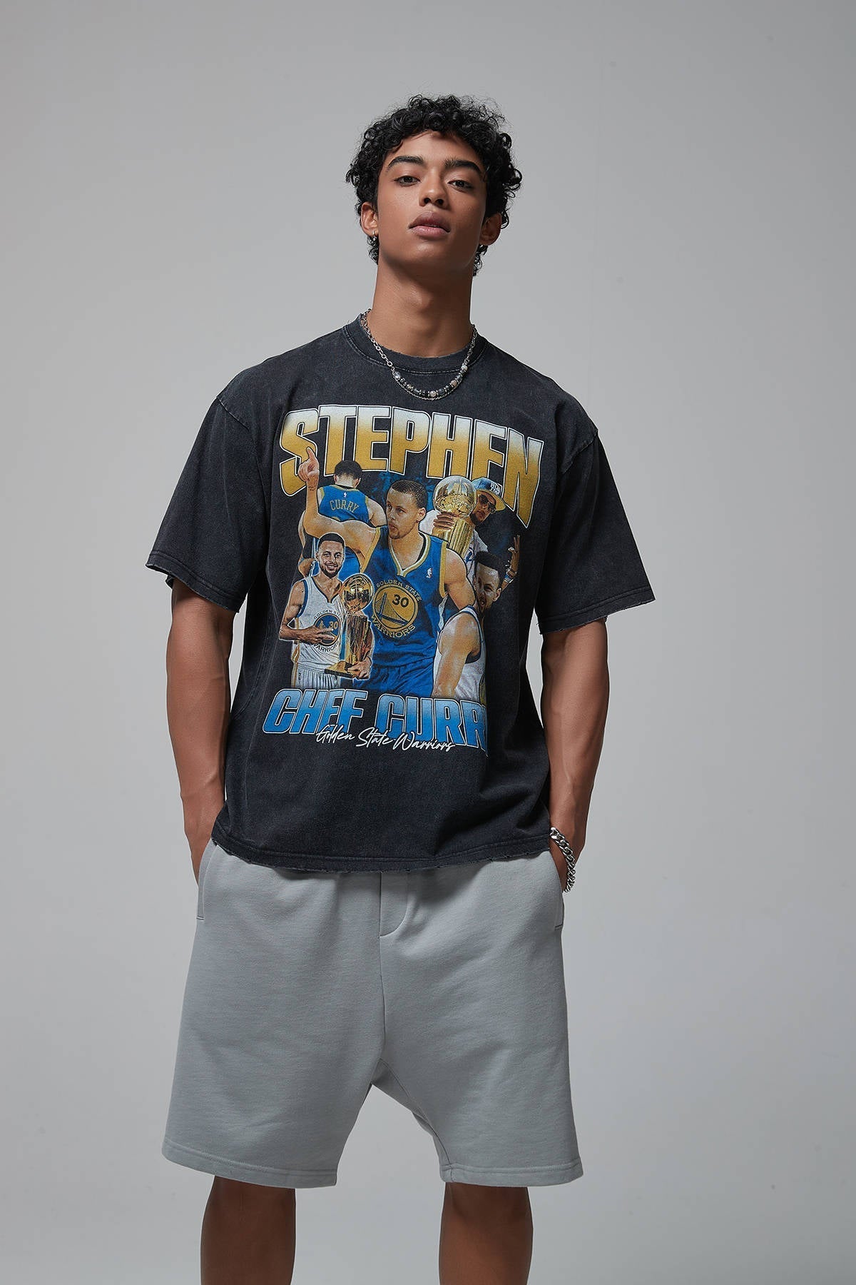 Chef Curry Print Men T-Shirt