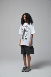 Dreamer Print Loose Women T-shirt