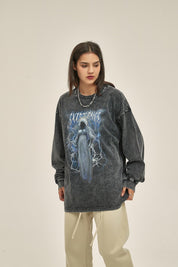 250G Berserk Print Women Long-Sleeved Sweatshirt