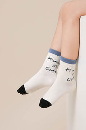 Graphic Letter Children Socks