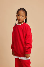 365G Fleece Crew Neck Kids Sweatshirt