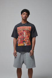 Sakuragi Hanamichi Print Loose Men T-Shirt