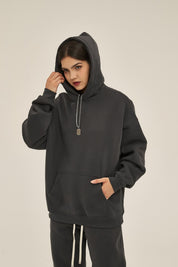 350G Loose Fleece Women Hoodie