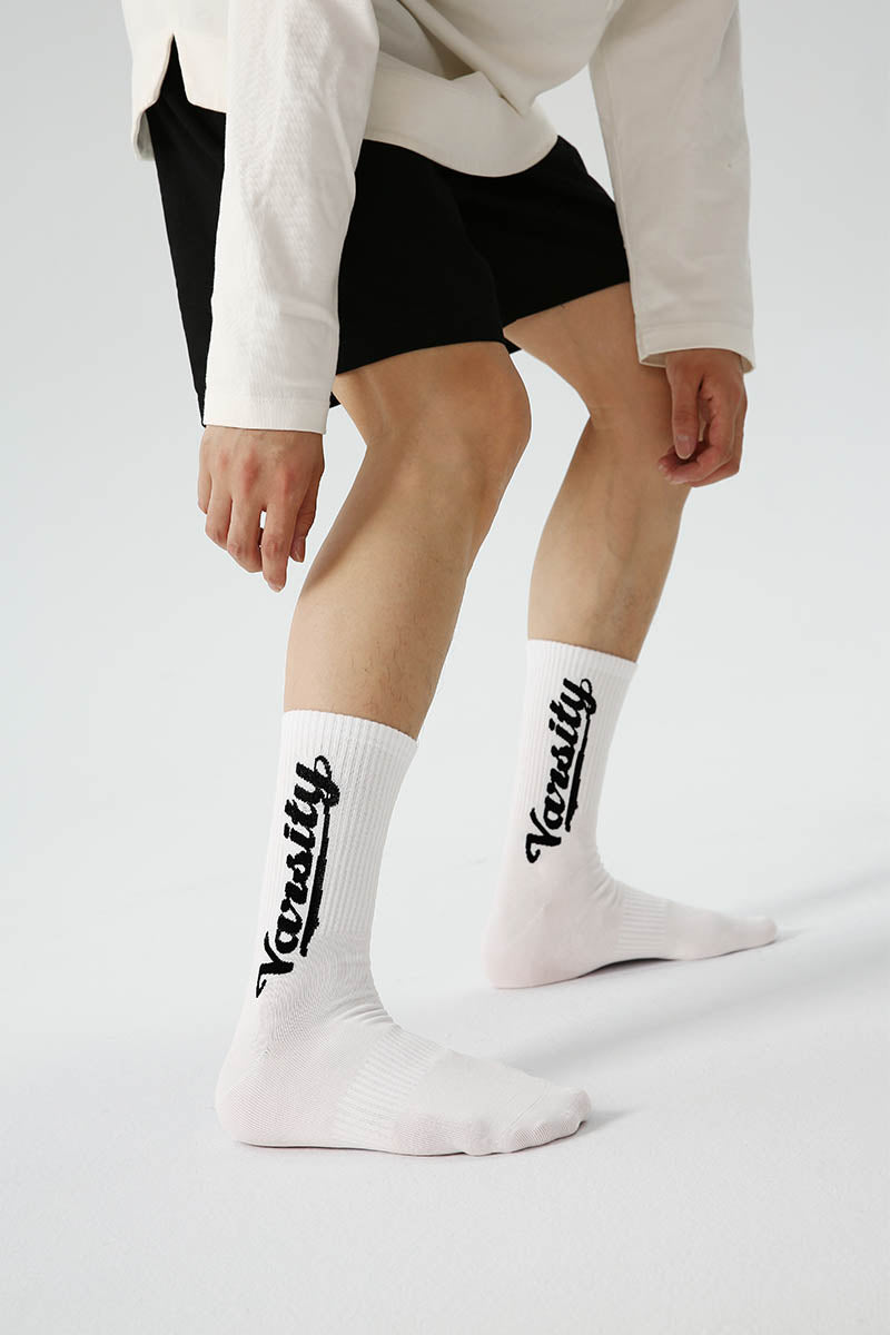 Simple Letter Men Socks