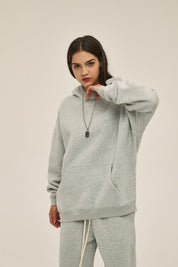 350G Loose Fleece Women Hoodie