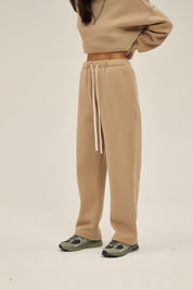 350G Fleece Loose Sports Women Pants