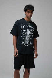 Dreamer Print Loose Men T-shirt