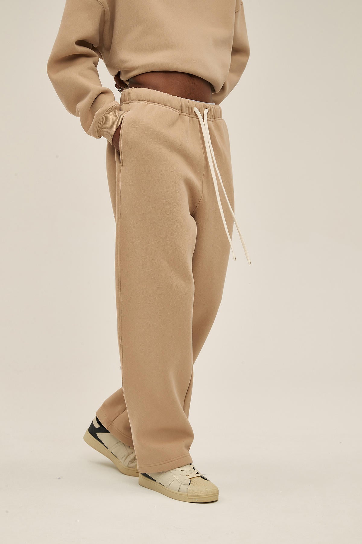 350G Fleece Loose Sports Men Pants