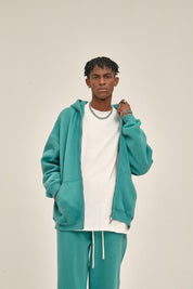 350G Fleece Zip Men Hoodie