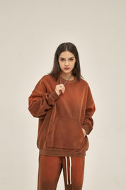 360G Dyed Distressed Women Sweatshirt