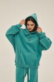 350G Loose Fleece Women Hoodie