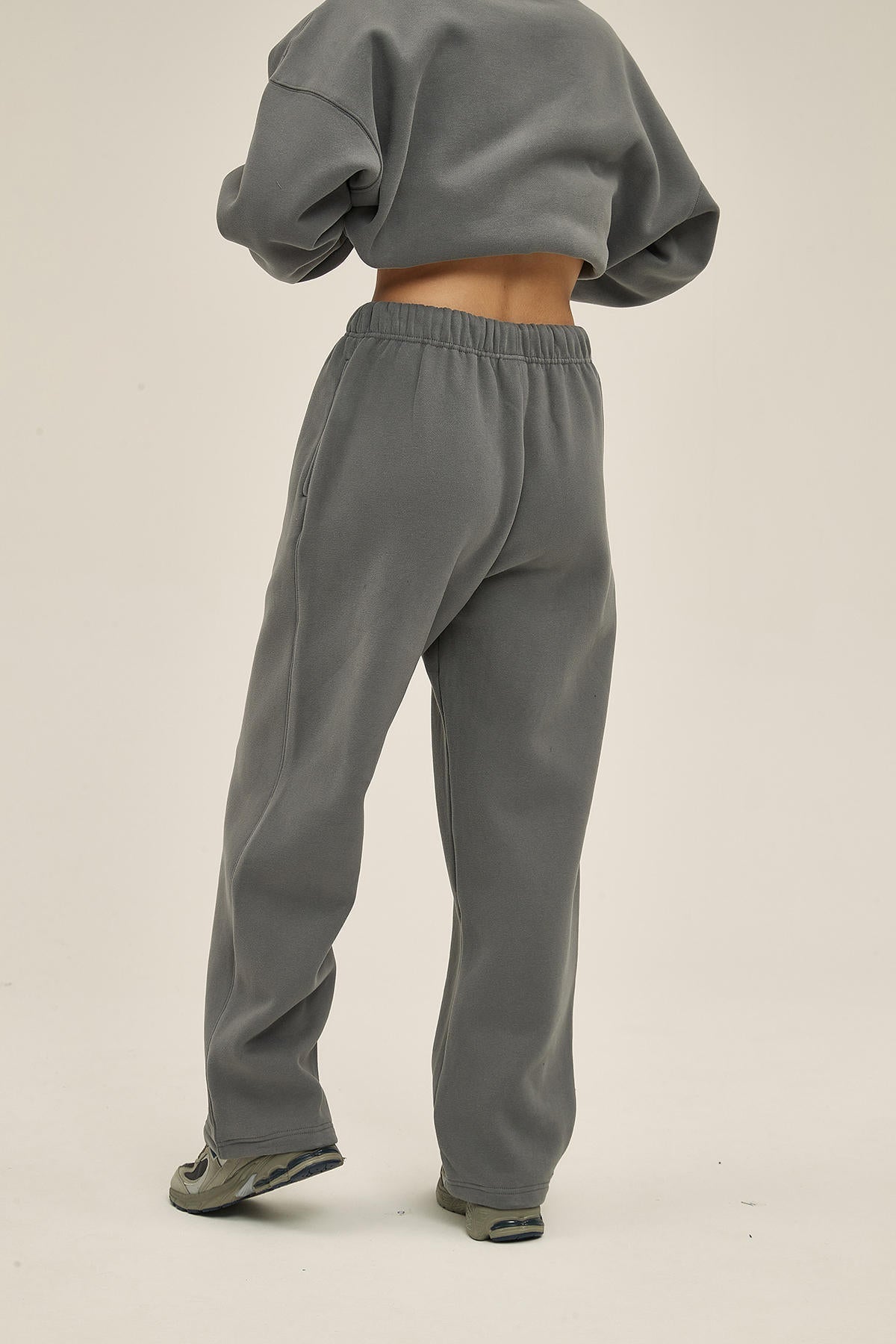 350G Fleece Loose Sports Women Pants