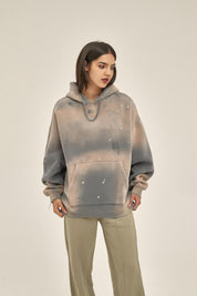 360G Dyed Distressed Women Hoodie