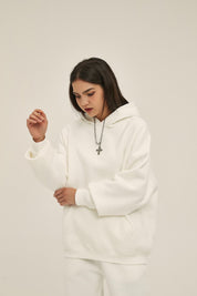 350G Loose Fleece Women Hoodie