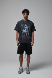 Pegasus Print Men T-Shirt